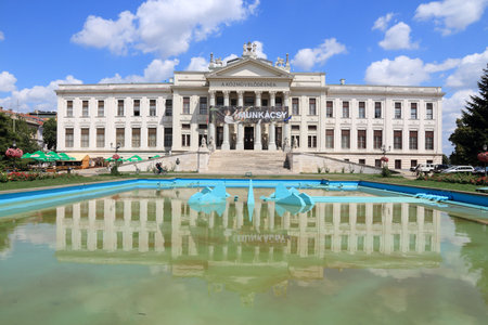 SZEGED, HUNGARY - AUGUST 13, 2012: Exterior view of Mora Ferenc Museum in Szeged, Hungary. Szeged is 3rd largest city in Hungary.のeditorial素材