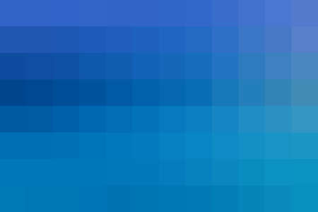 Pixel summer background. Pixelated backdrop. Blue pixels texture.の写真素材