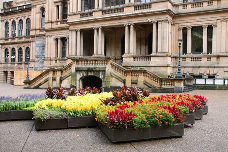 Sydney Town Hall in Australia. Old architecture.の写真素材