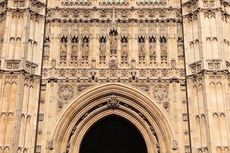 Palace of Westminster in London. Victoria Tower.の写真素材