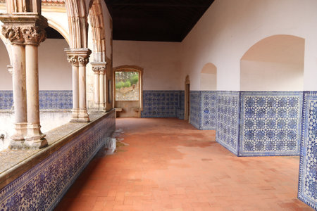 Tomar Convent of Christ - Knights Templar monastery in Portugal.