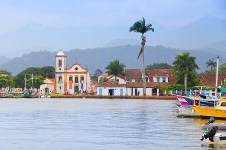 Paraty, Brazil - old town in state of Rio de Janeiro.の写真素材