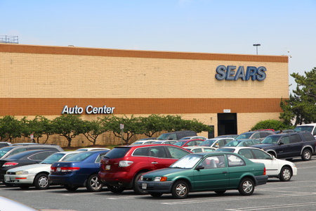 BALTIMORE, USA - JUNE 12, 2013: Sears department store in Baltimore. Sears was the 12th largest retailer in the United States (2013) by revenue.のeditorial素材