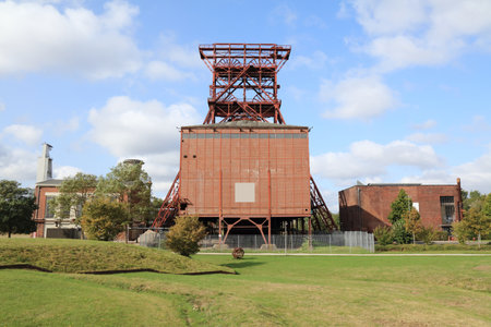 Gelsenkirchen, Germany. Industrial heritage of Ruhr region. Zeche Consolidation - former coal mine.のeditorial素材