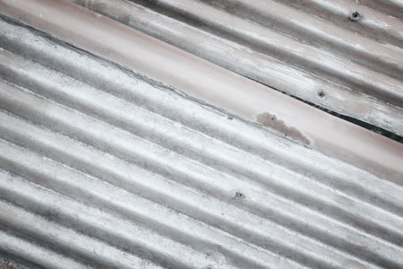 White grungy metal texture. Bright galvanized iron tin sheet.の写真素材