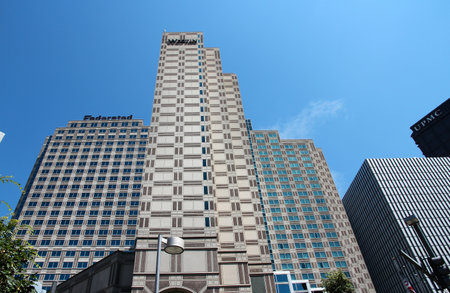 PITTSBURGH, USA - JUNE 29, 2013: Exterior view of Westin hotel in Pittsburgh. It is part of Marriott...