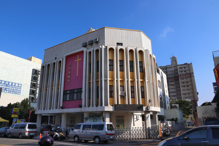 LUKANG, TAIWAN - DECEMBER 2, 2018: True Jesus Church in Lukang, Taiwan. It is part of Pentecostal movement of Christian religion.のeditorial素材