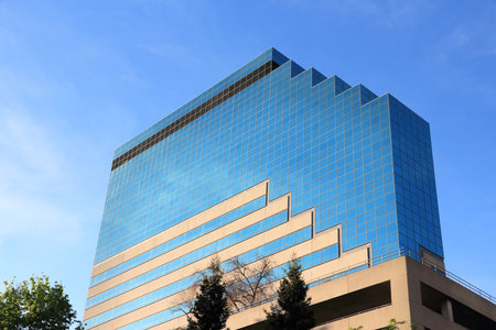 SACRAMENTO, USA - APRIL 10, 2014: 300 Capitol Mall office building in Sacramento. It is co-owned by...