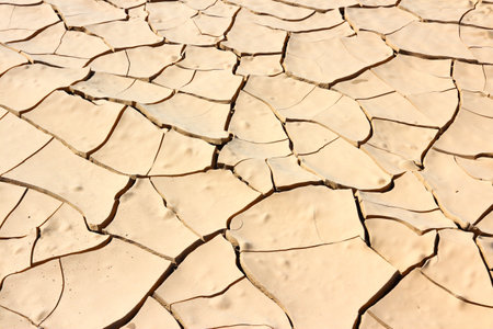 Dried mud surface - desert background. Death Valley, California.