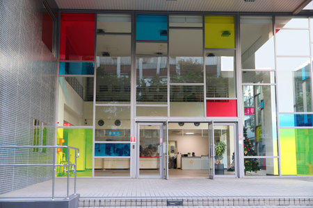 TAIPEI, TAIWAN - DECEMBER 3, 2018: National Taiwan University School of Pharmacy in Taipei. National Taiwan University is a prestigious school and one of the top-ranked universities in Asia.のeditorial素材