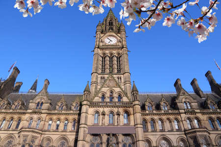 Manchester city landmark (UK). City Hall.の写真素材