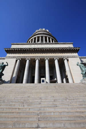 Havana, Cuba - government building of National Capitol (Capitolio).の写真素材