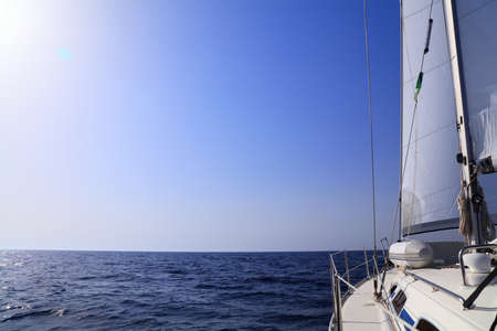 Sailing in Adriatic Sea. Sailing yacht charter in Croatia.