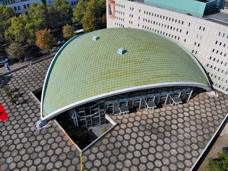 DORTMUND, GERMANY - SEPTEMBER 16, 2020: Dortmund Opera House (Opernhaus) building. Dortmund is the largest city in Ruhr area of Germany.のeditorial素材