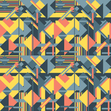 Seamless geometric pattern. Modern abstract geometric shape design. Trendy seamless vector pattern....