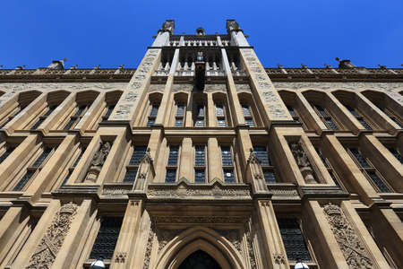 London UK landmark - Maughan Library of King's College London. Landmarks of the world.の写真素材