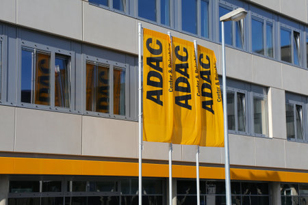 ESSEN, GERMANY - SEPTEMBER 20, 2020: ADAC motoring association office in Essen, Germany. ADAC is Europe's largest motoring association.のeditorial素材