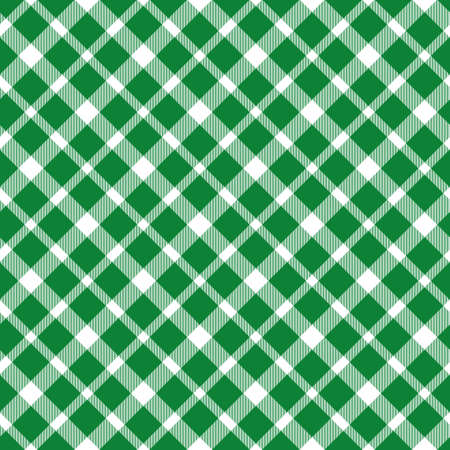 Green white plaid seamless pattern. Traditional pattern vector illustration. Seamless fashion print.のイラスト素材