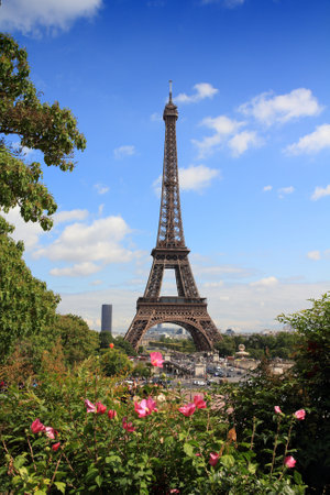Paris, France - the Eiffel Tower. World landmarks.のeditorial素材
