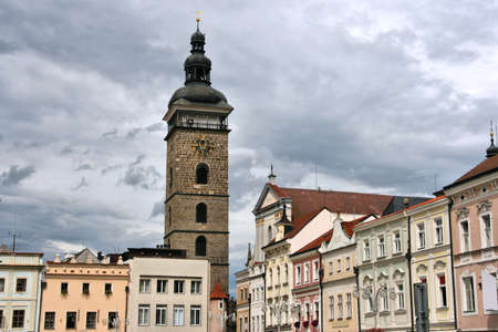 Ceske Budejovice city in Bohemia region of Czechia.の写真素材