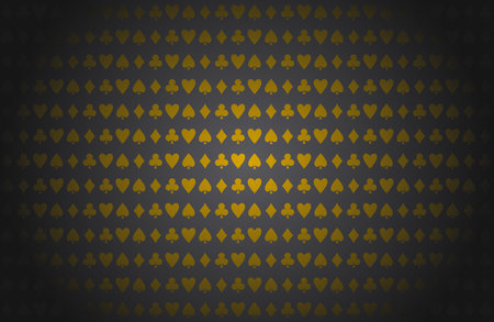 Grey gold pattern fabric. Casino poker table vector background.のイラスト素材