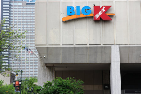 PHILADELPHIA, USA - JUNE 11, 2013: Big Kmart store in Philadelphia, Pennsylvania. Kmart Corporation is an American retail company.のeditorial素材