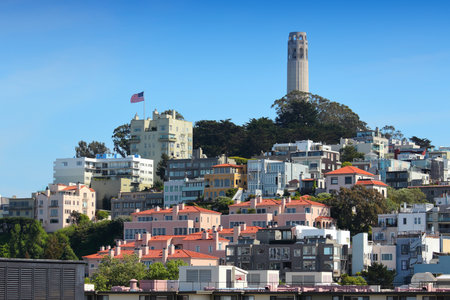 San Francisco city - Telegraph Hill and Coit Tower.