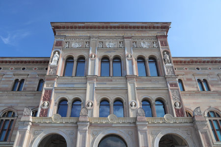 Swedish culture - National Museum building in Stockholm city, Sweden.のeditorial素材