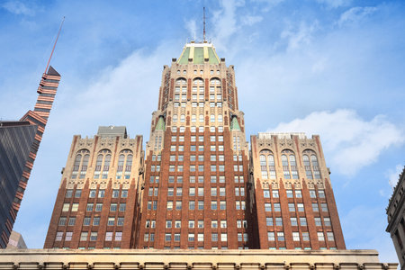 BALTIMORE, USA - JUNE 12, 2013: Bank of America building exterior view in Baltimore, Maryland. Famous Art Deco building dates back to 1924.のeditorial素材