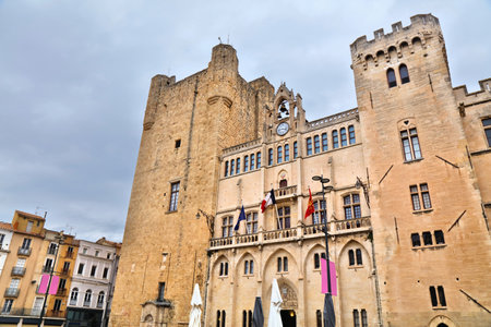 Narbonne, France. City Hall (French: Mairie de Narbonne).のeditorial素材