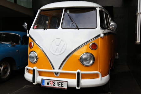 MILLSTATT AM SEE, AUSTRIA - AUGUST 5, 2022: VW Transporter T1 van known as Bulli parked in Austria....