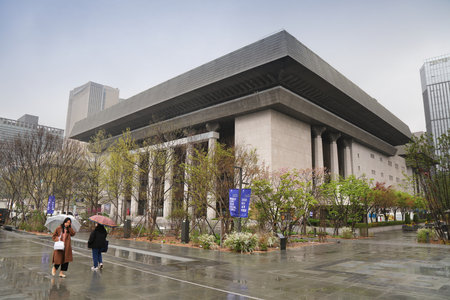 SEOUL, SOUTH KOREA - APRIL 6, 2023: Sejong Center for the Performing Arts, cultural complex and...
