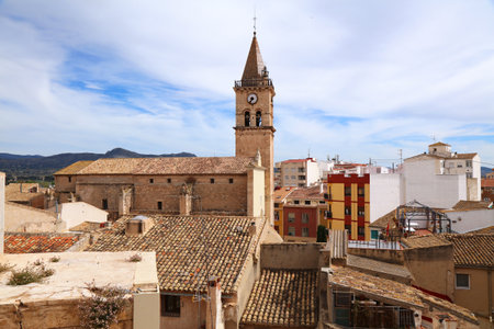 Villena town in comarca Alt Vinalopo in Alicante Province, Valencian Community in Spain.の写真素材