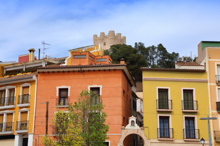 Villena town in comarca Alt Vinalopo in Alicante Province, Valencian Community in Spain.の写真素材