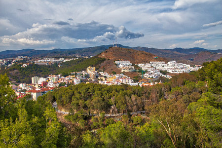 Malaga city, Spain. Conde de Urena and La Mania residential neighborhoods.の写真素材