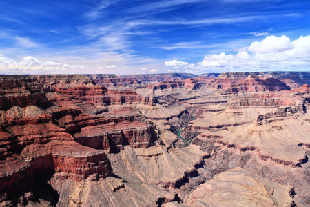Grand Canyon South Rim spectacular landscape in Arizona. American nature. Grand Canyon viewpoint -...