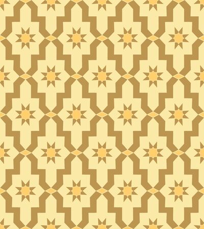 Pattern mosaic murals mural vector water vintage star ornamental tileのイラスト素材