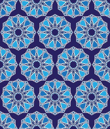 Pattern mosaic murals mural vector water vintage star ornamental tileのイラスト素材