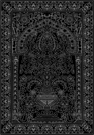 Mosaic murals mural vector water vintage ornamental tile mosaic geometric tile.のイラスト素材
