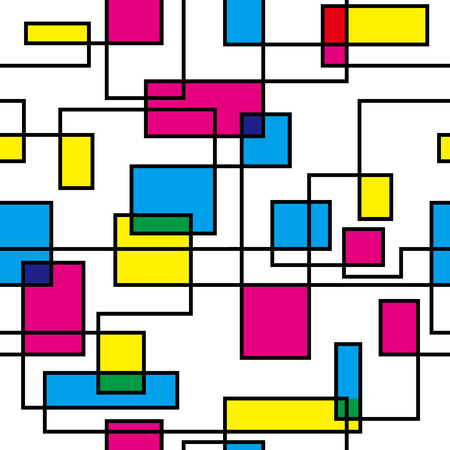 Digital line background. Seamless pattern. Vector.のイラスト素材