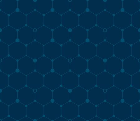 Digital hexagon background. Seamless pattern. Vector.