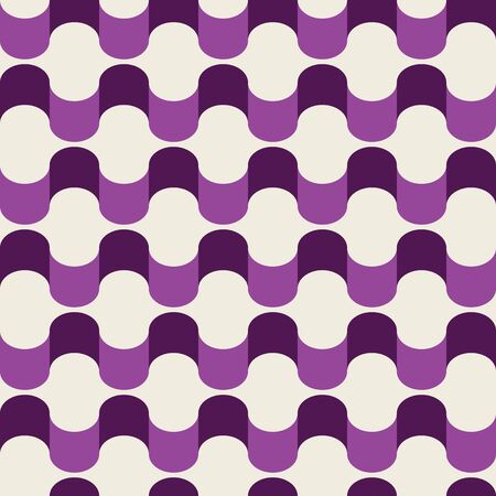 Retro wavy background. Seamless pattern. Vector.のイラスト素材