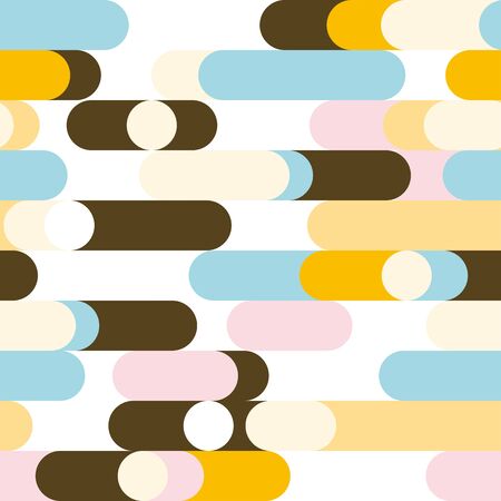 Colorful elliptical background. Seamless pattern. Vector.のイラスト素材