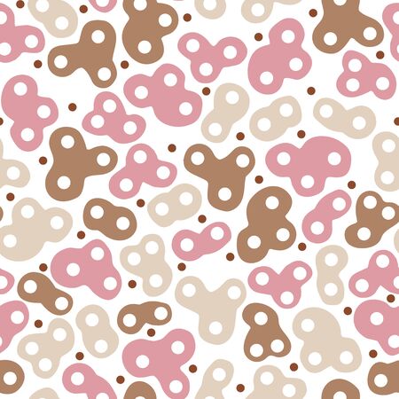 Random amoeba background. Seamless pattern. Vector.のイラスト素材