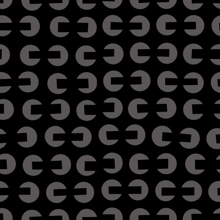 Chipped circles background. Seamless pattern. Vector.のイラスト素材