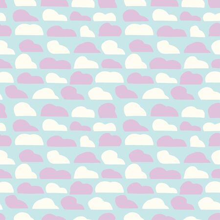 Random clouds background. Seamless pattern. Vector.のイラスト素材
