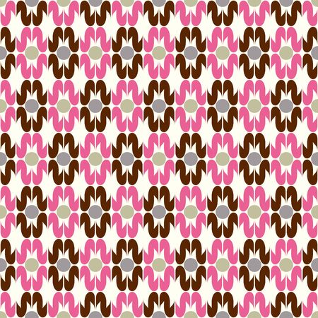 Retro background. Seamless pattern. Vector.のイラスト素材