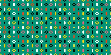 Abstract background shapes. Seamless pattern. Vector.のイラスト素材
