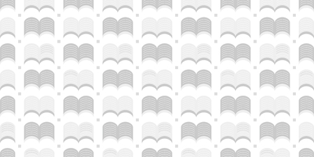 Open Book background. Seamless pattern. Vector.のイラスト素材