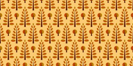 Tree background. Seamless pattern. Vector.のイラスト素材